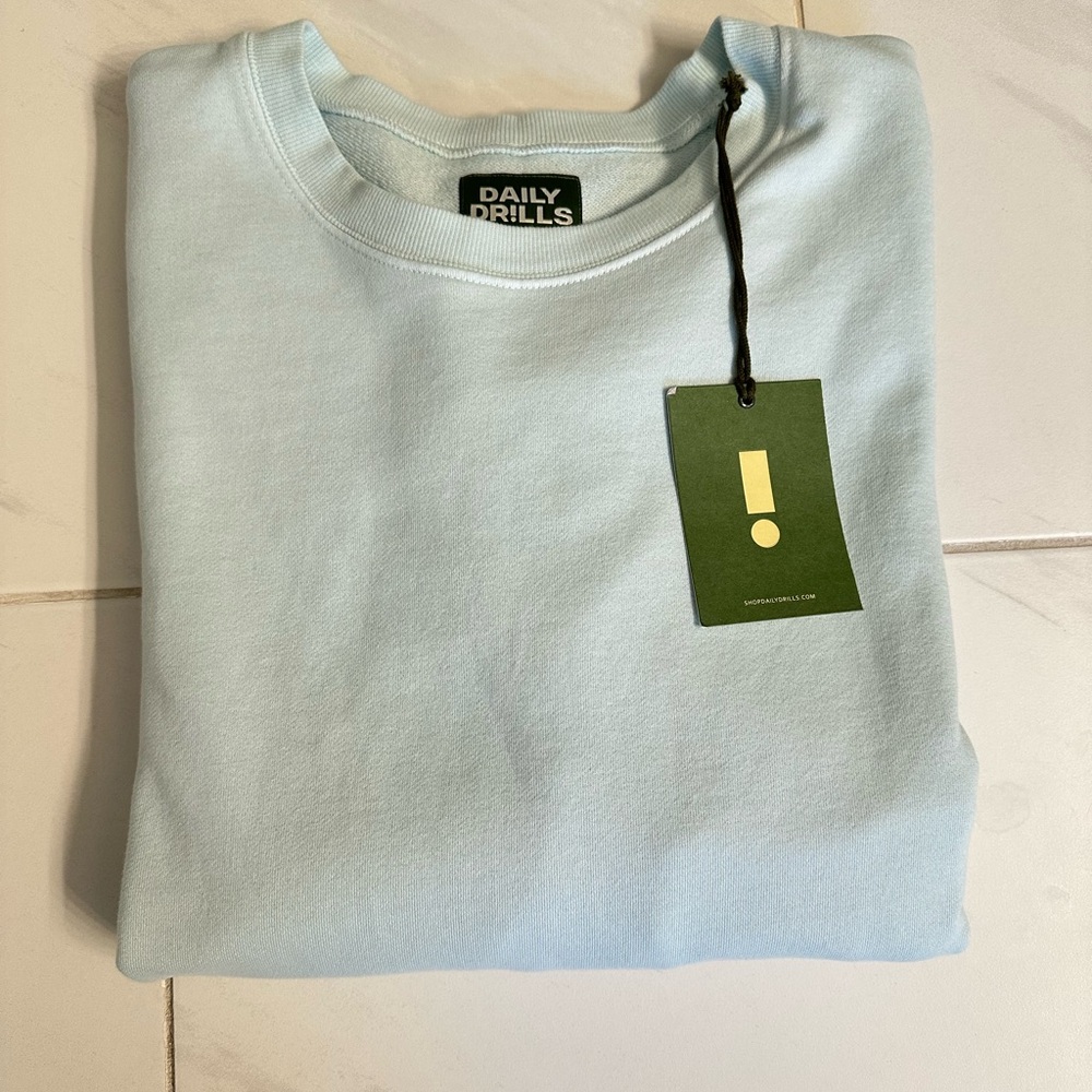 NEW DAILY DRILLS CREWNECK!! M/L - Lake!